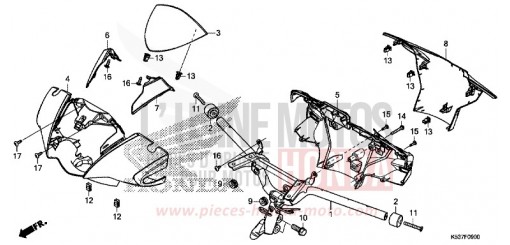 HANDLE PIPE/HANDLE COVER SH300AH de 2017